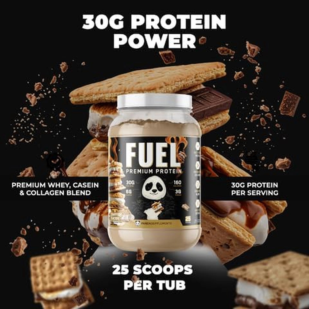 Panda Supplements, Fuel Premium Protein, Campfire S'mores, 25 Servings