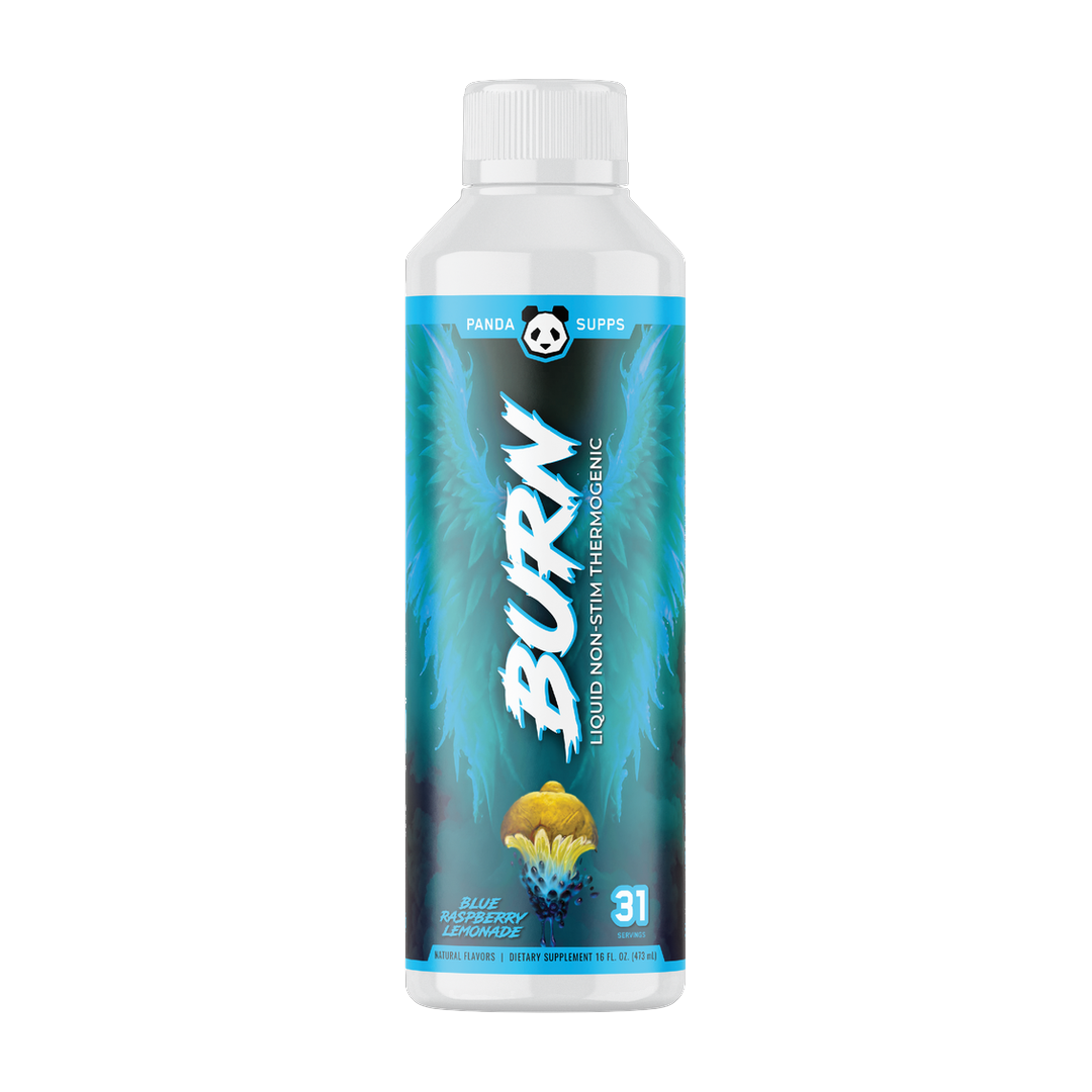 Panda Supplements, Burn Stim-Free Liquid Thermogenic, Blue Ras Lemonade, 31 Servings