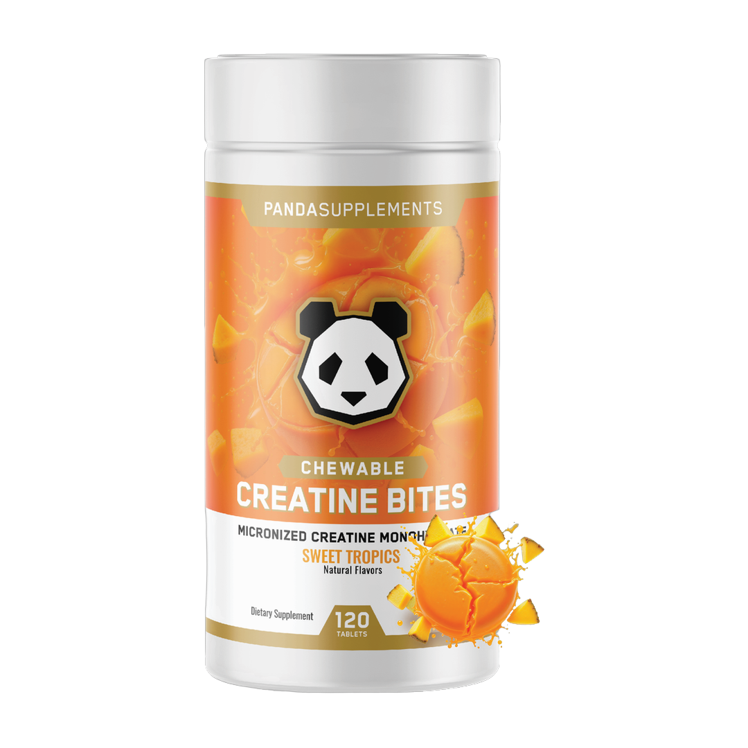Panda Supplements, Creatine Bites, Sweet Tropics, 120 Tablets