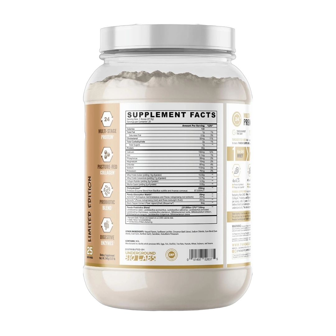 Panda Supplements, Fuel Premium Protein, Horchata, 25 Servings, 2.5 lb