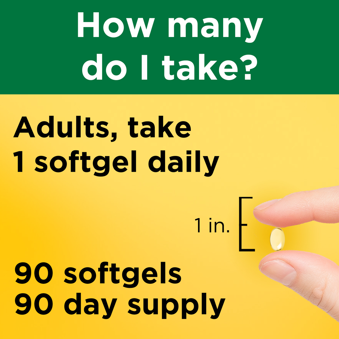 Nature Made, Vitamin D3, 50 mcg (2,000 IU), 90 Softgels lifestyle image