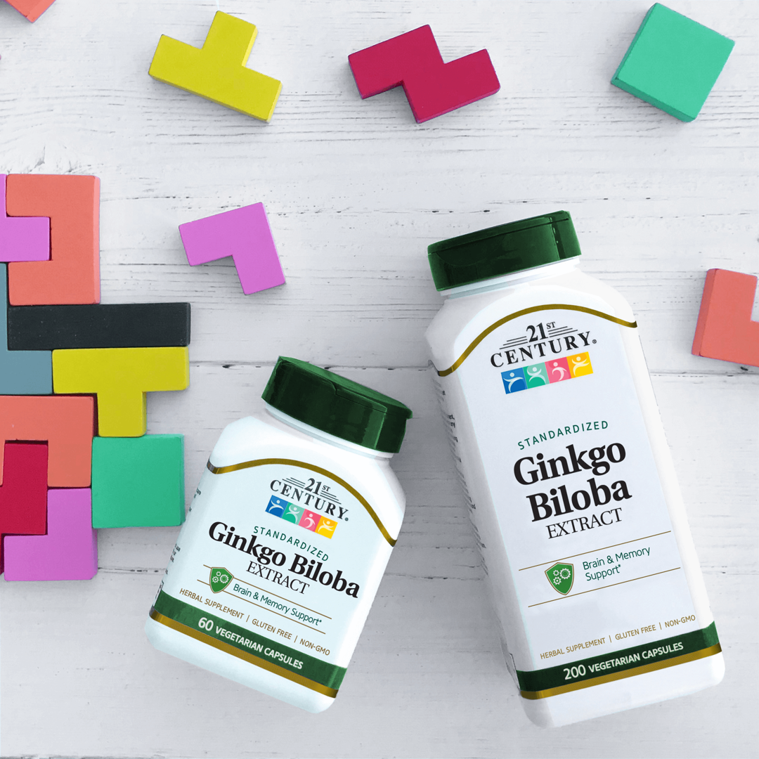 21st Century, Ginkgo Biloba Extract, Standardized, 200 Vegetarian Capsules lifestyle image