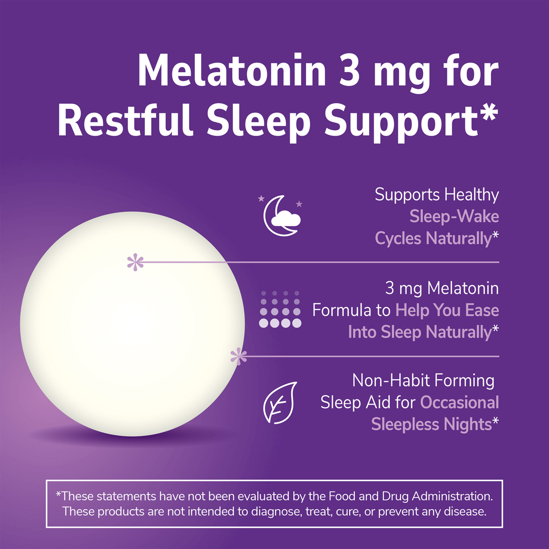 21st Century, Melatonin, 3 mg, 90 Tablets lifestyle image