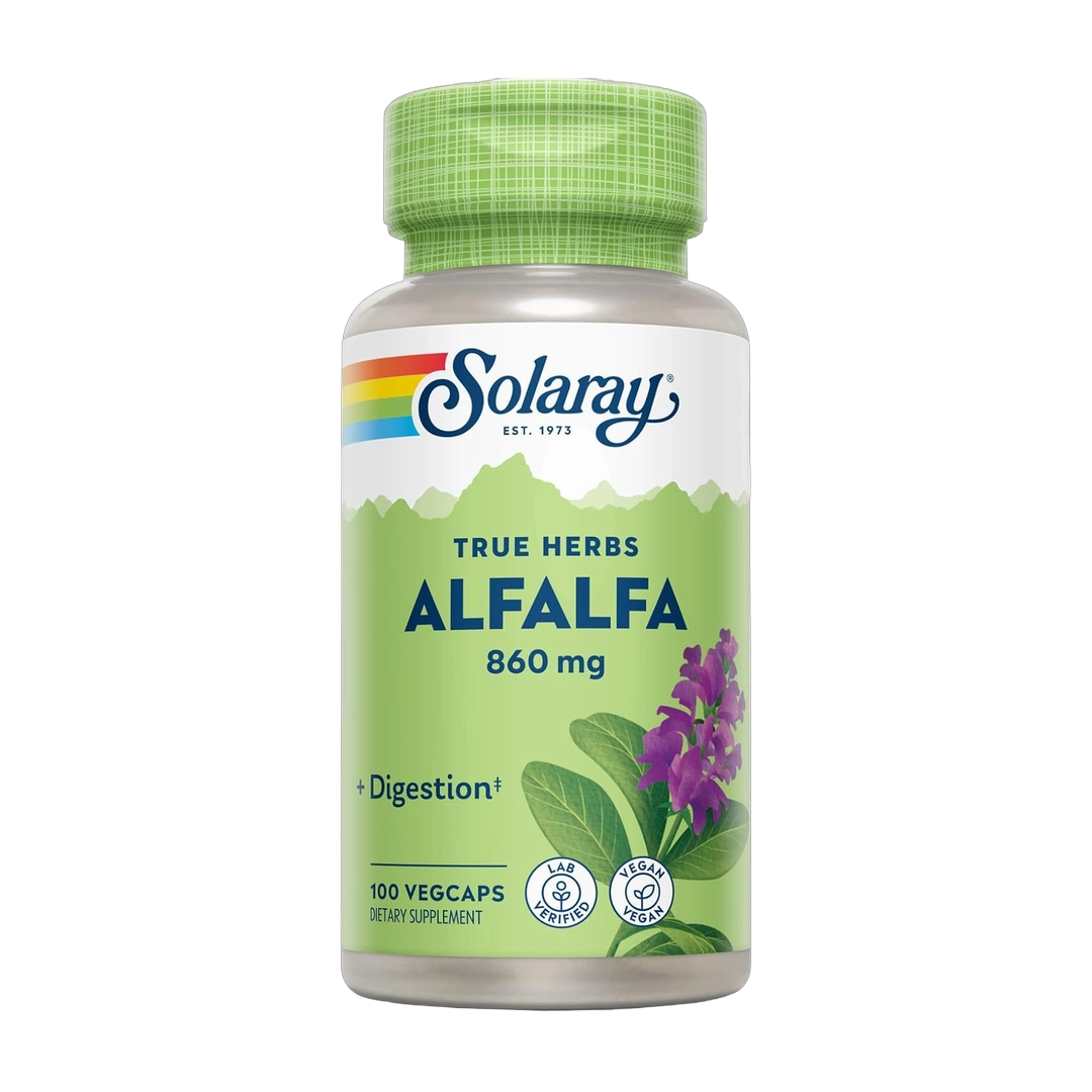 Solaray, Alfalfa Leaf 860 mg, 60 Capsules front packaging view