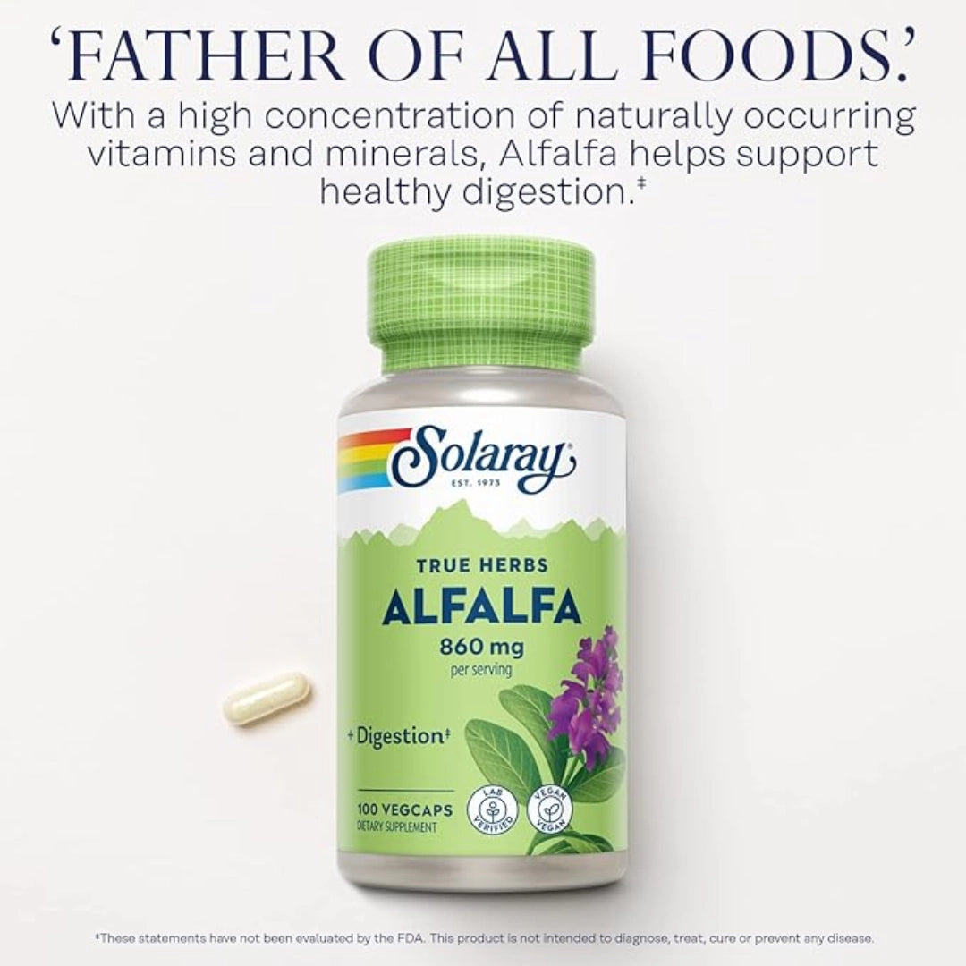 Solaray, Alfalfa Leaf 860 mg, 60 Capsules product details
