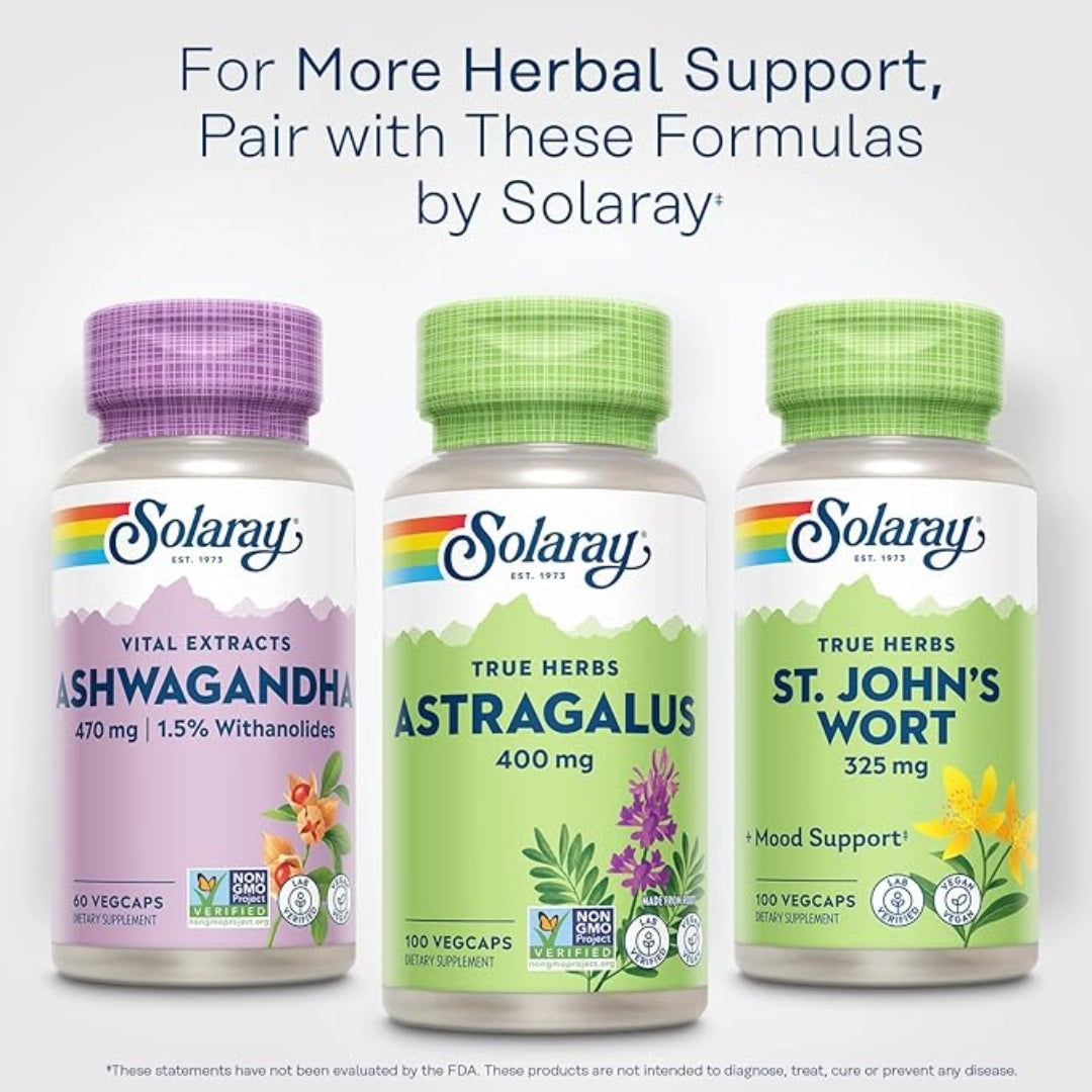Solaray, True Herbs, Astragalus, 400 mg , 100 VegCaps