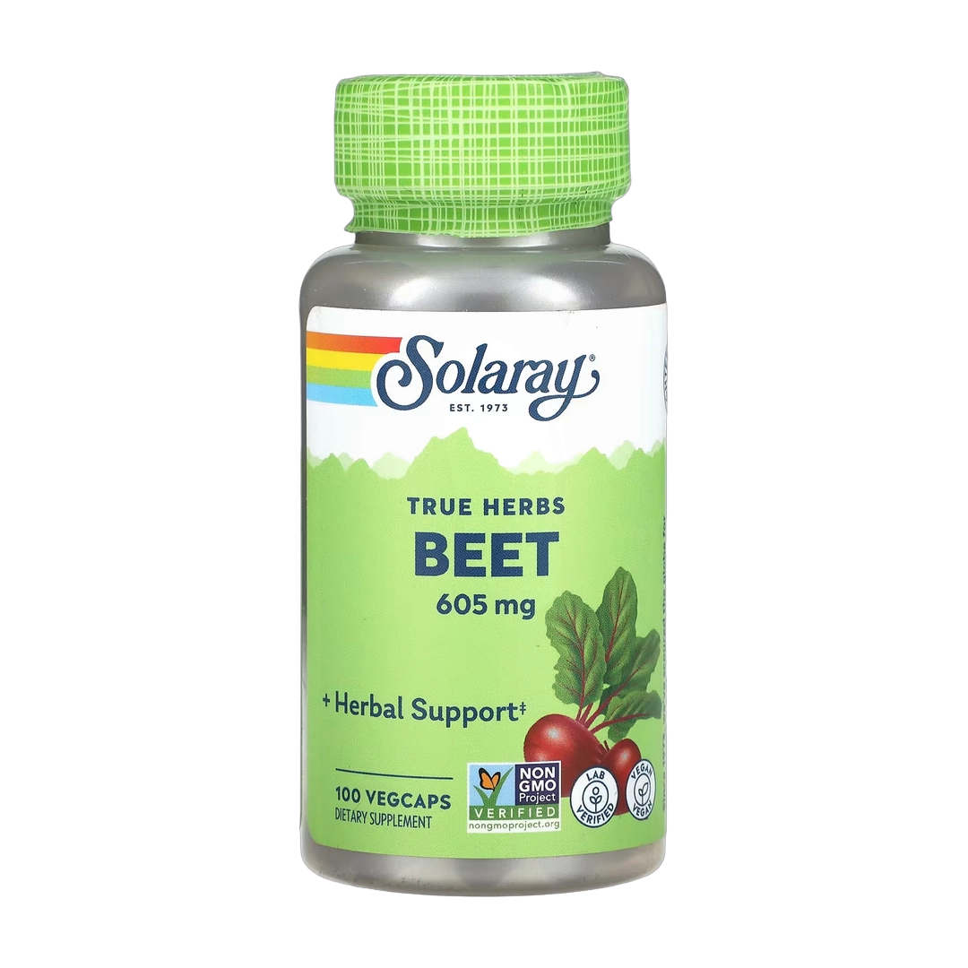 Solaray, True Herbs, Beet, 605 mg, 100 VegCaps
