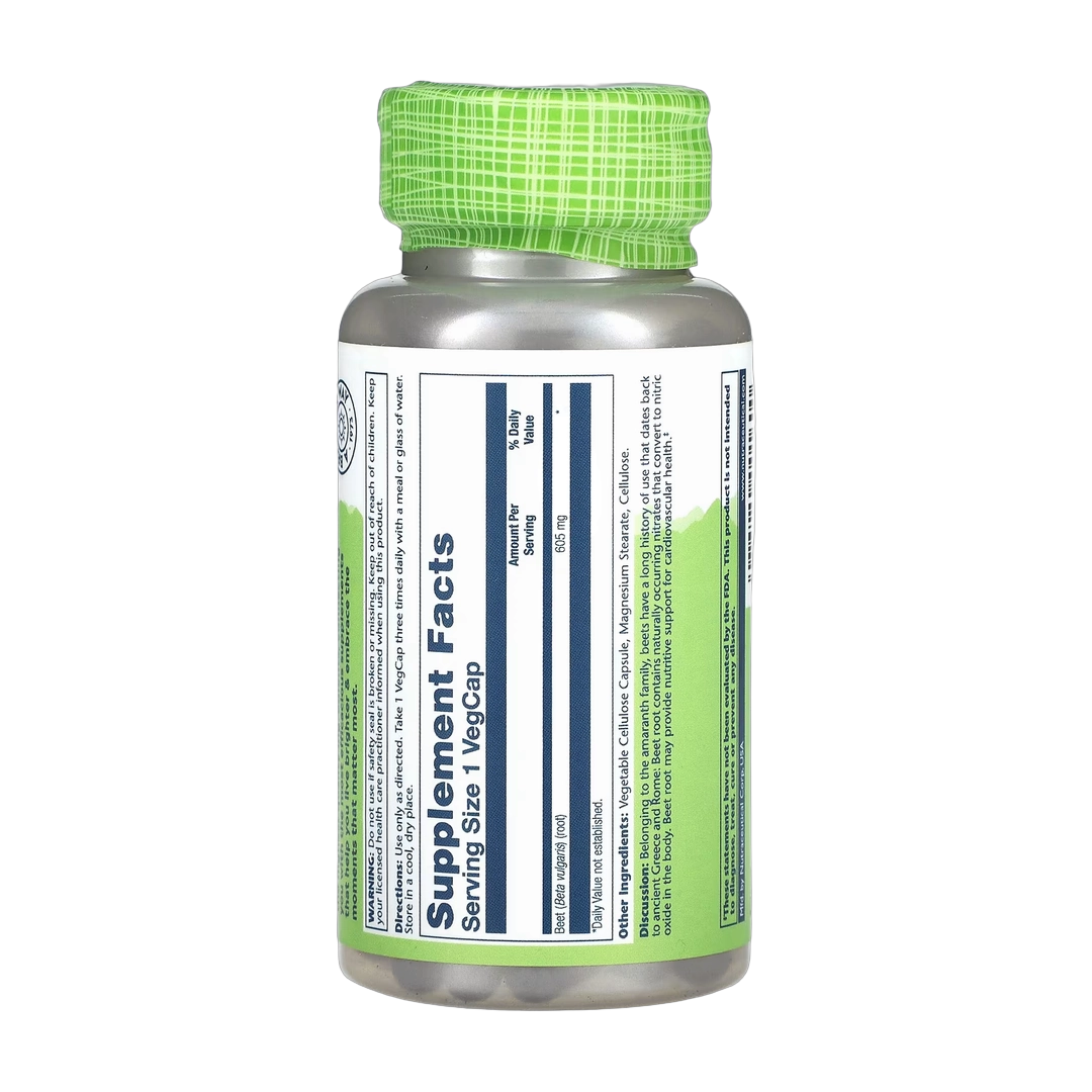 Solaray, True Herbs, Beet, 605 mg, 100 VegCaps