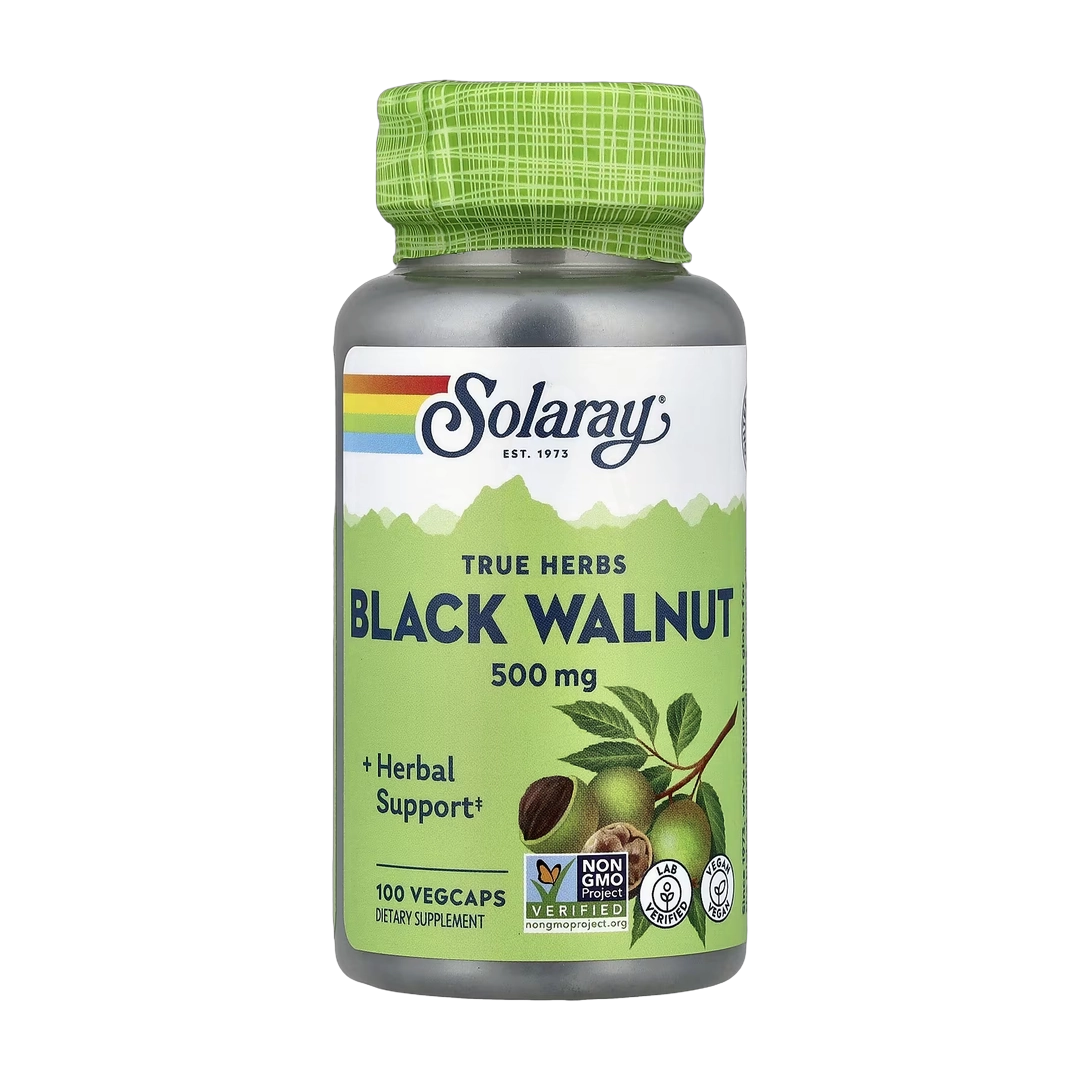 Solaray, True Herbs, Black Walnut, 500 mg, 100 VegCaps