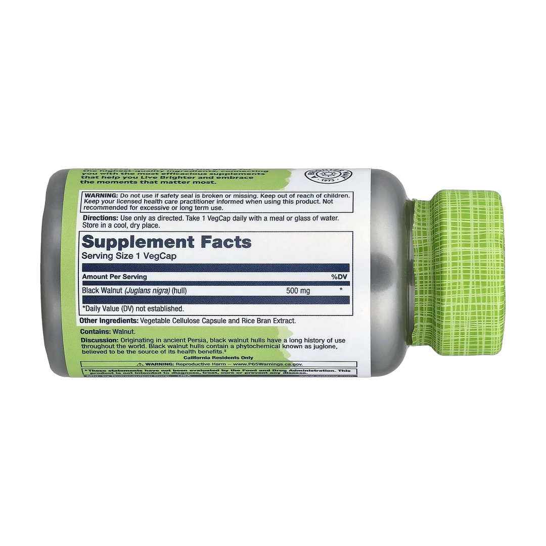 Solaray, True Herbs, Black Walnut, 500 mg, 100 VegCaps