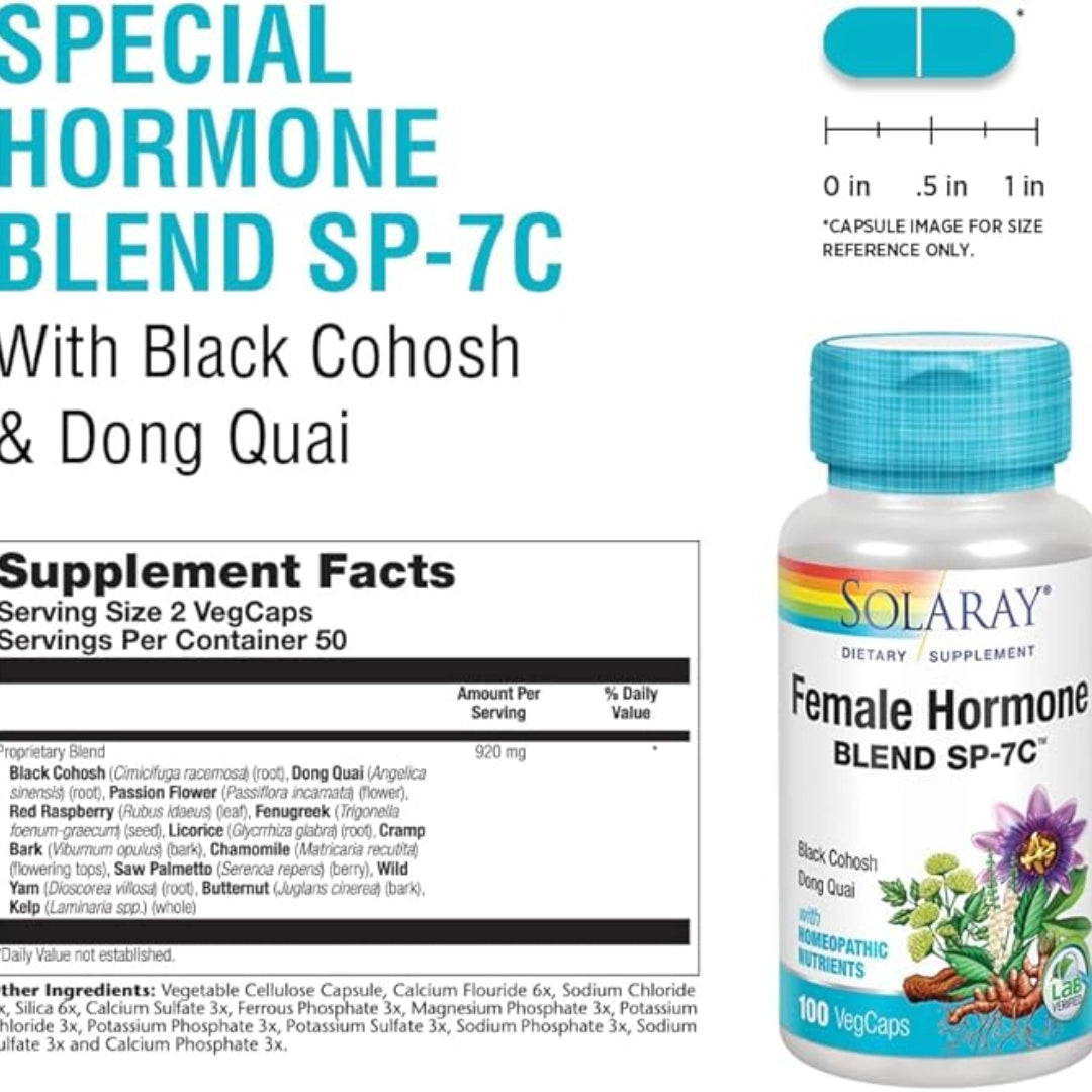 Solaray, Female Hormone Blend SP-7C™, 100 VegCaps