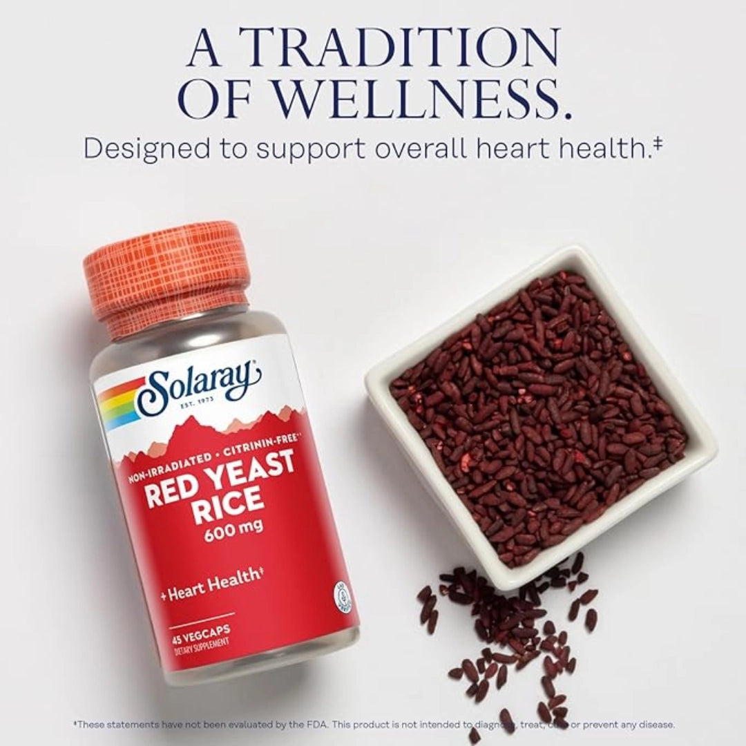 Solaray, Red Yeast Rice, 600 mg, 120 VegCaps