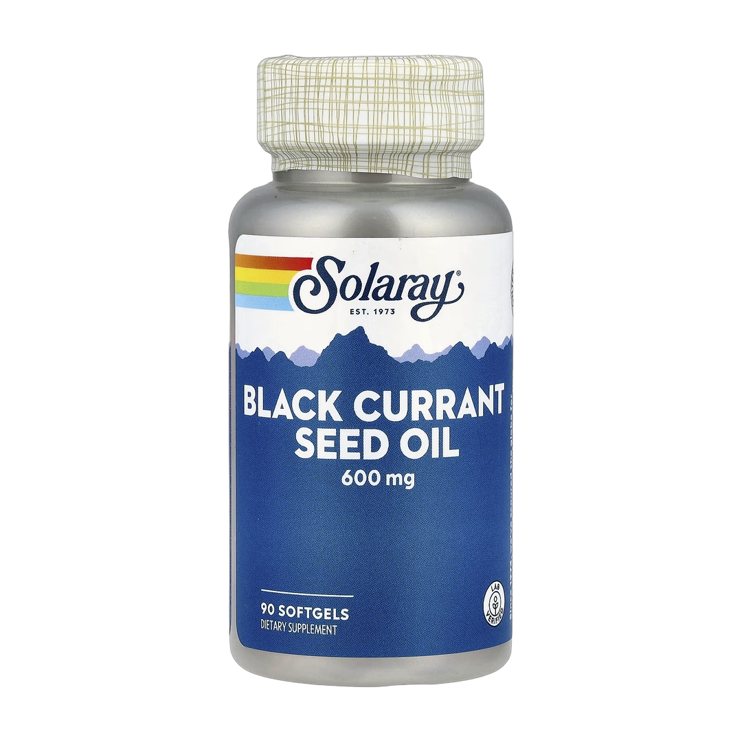 Solaray, Black Currant Seed Oil, 600 mg, 90 Softgels