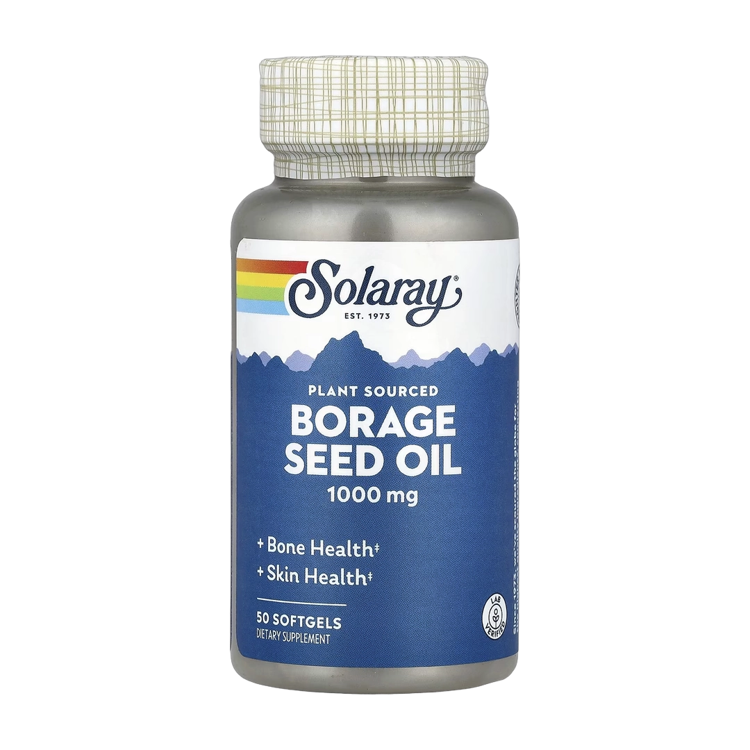 Solaray, Borage Seed Oil, 1,000 mg, 50 Softgels