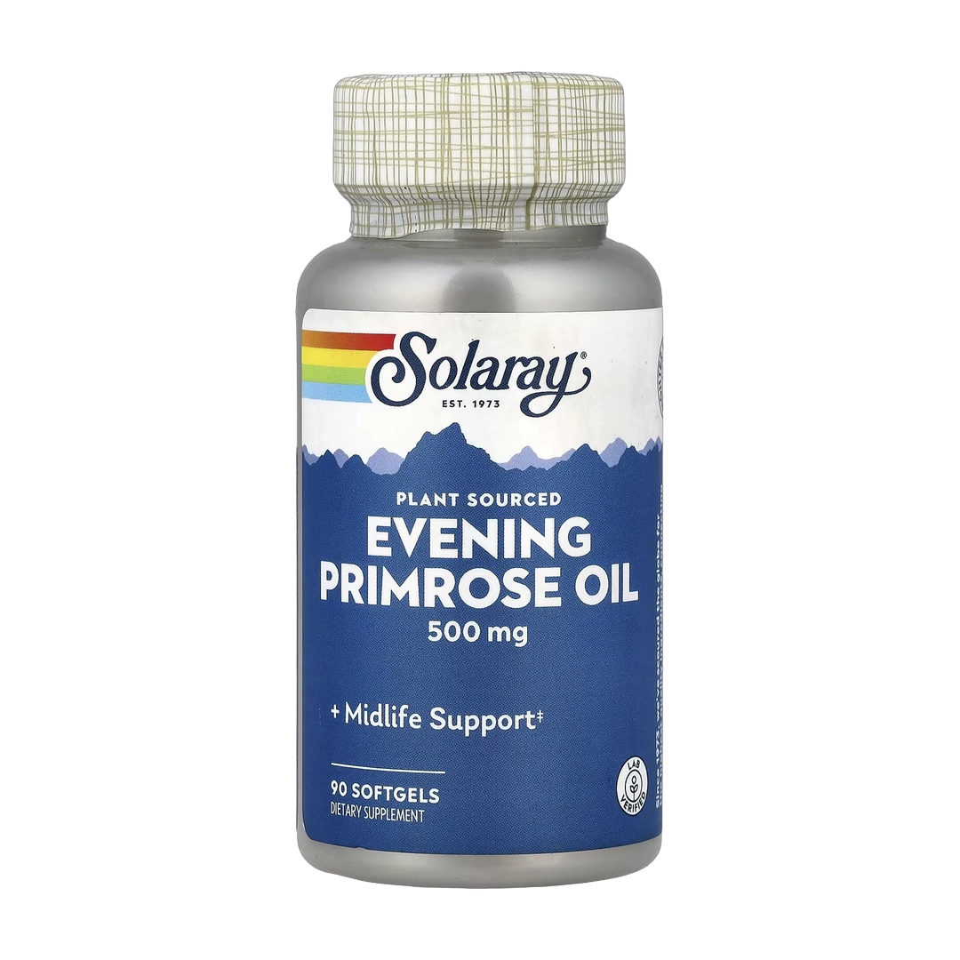 Solaray, Plant Sourced Evening Primrose Oil, 500 mg, 90 Softgels