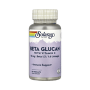 Solaray, Beta Glucan with Vitamin C, 60 VegCaps front packaging view