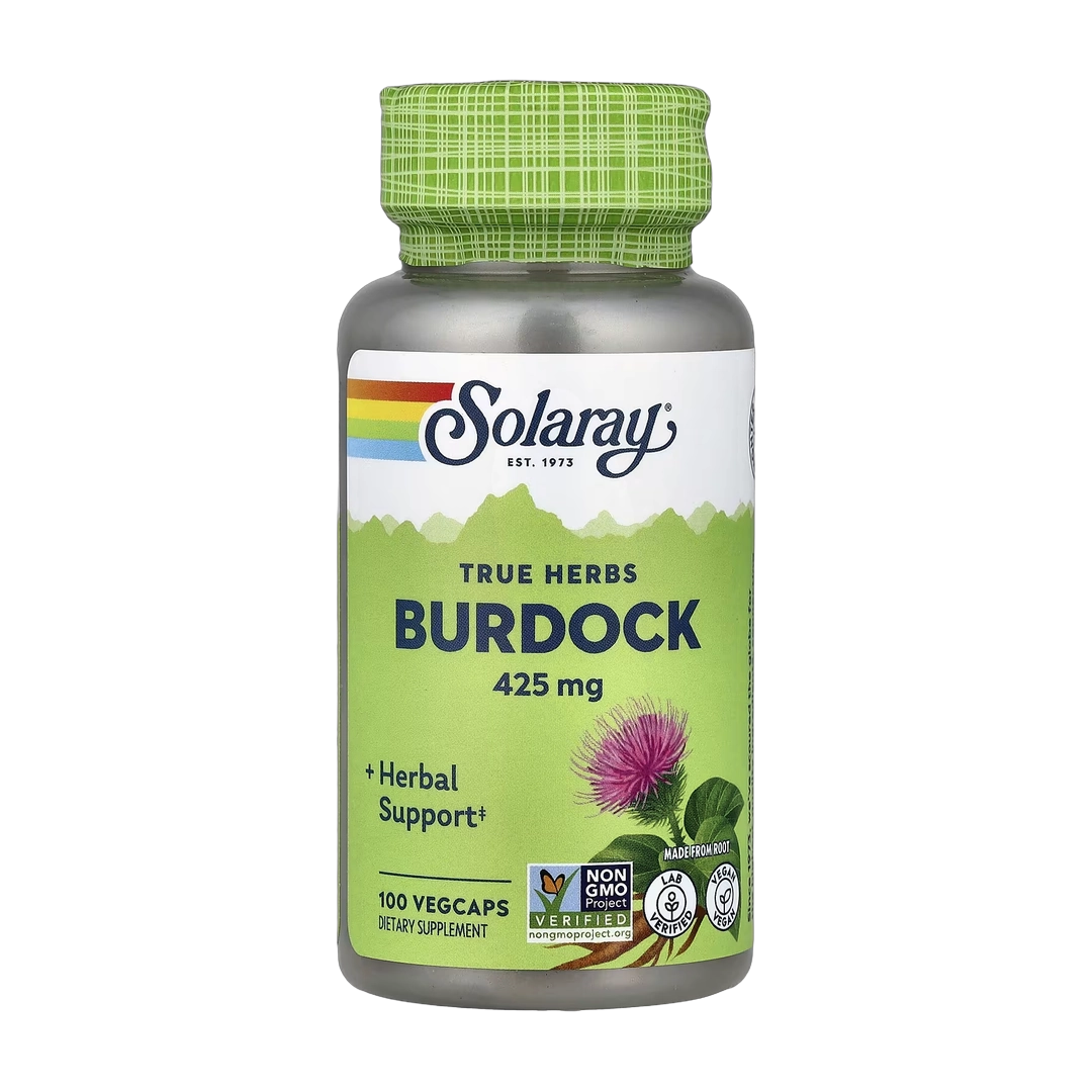 Solaray, True Herbs, Burdock, 425 mg, 100 VegCaps