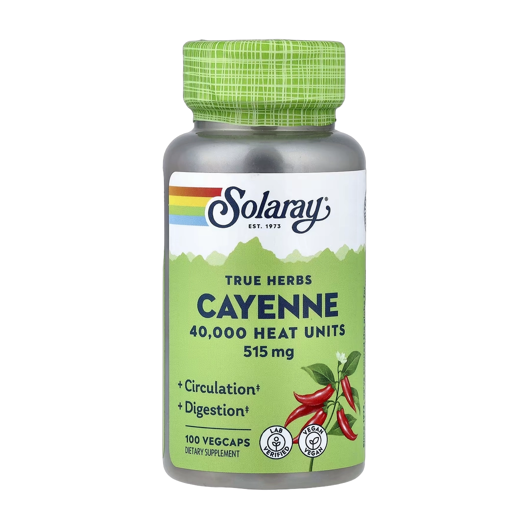 Solaray, True Herbs, Cayenne, 515 mg, 100 VegCaps