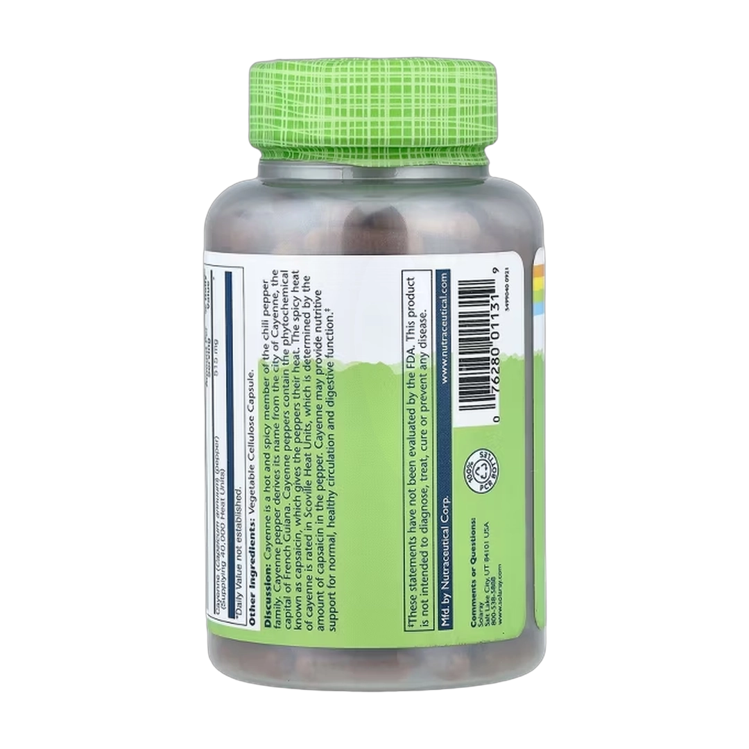 Solaray, True Herbs, Cayenne, 515 mg, 180 VegCaps
