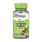 Solaray, True Herbs, Cayenne Garlic, 100 VegCaps