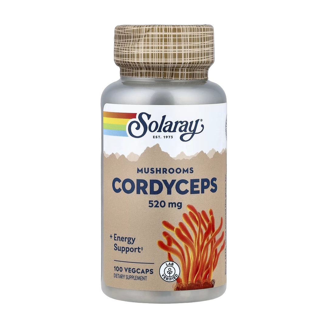 Solaray, Cordyceps Mushrooms, 520 mg, 100 VegCaps