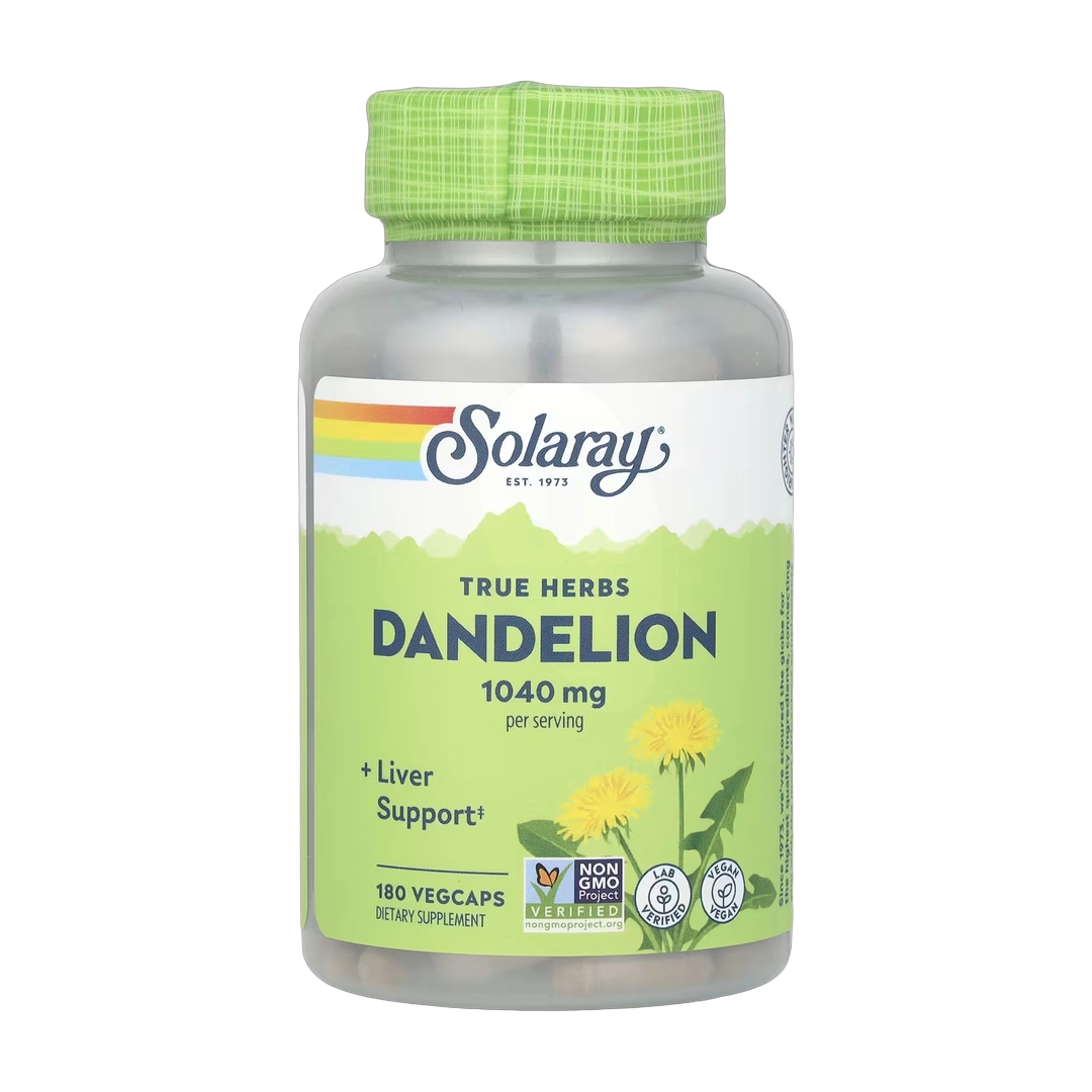 Solaray, True Herbs, Dandelion, 180 VegCaps (520 mg per Capsule)