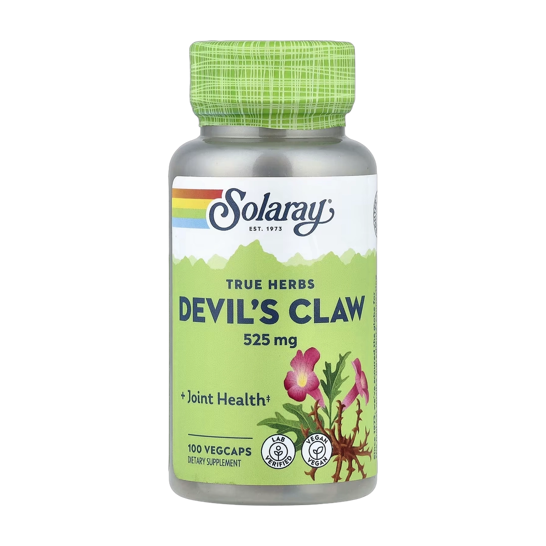 Solaray, Ture Herbs, Devil's Claw, 525 mg, 100 VegCaps
