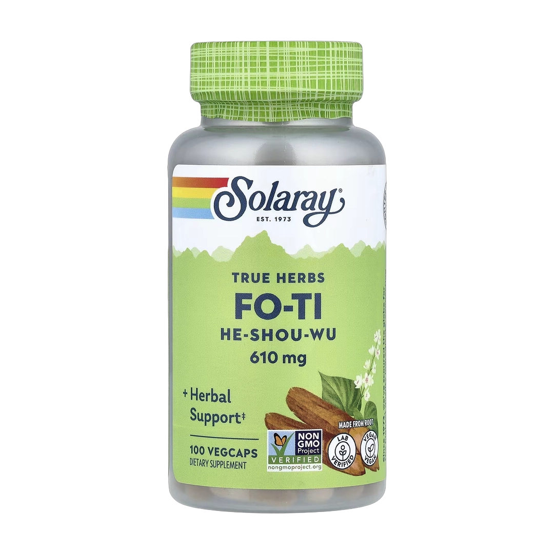 Solaray, True Herbs, Fo-Ti He-Shou-Wu, 610 mg, 100 VegCaps