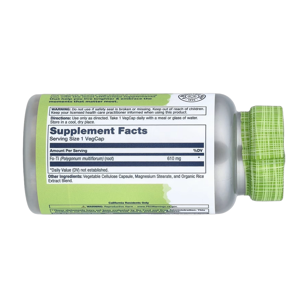 Solaray, True Herbs, Fo-Ti He-Shou-Wu, 610 mg, 100 VegCaps