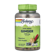 Solaray, True Herbs, Ginger, 180 VegCaps (550 mg per Capsule)