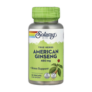 Solaray, True Herbs, American Ginseng, 480 mg, 50 VegCaps