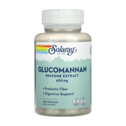 Solaray, Glucomannan, Rhizome Extract, 600 mg, 100 VegCaps