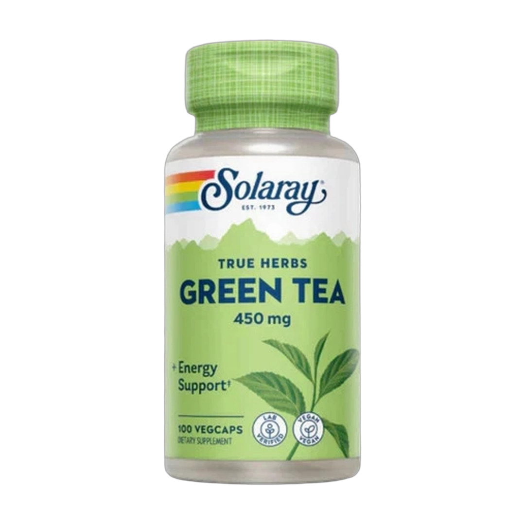 Solaray, True Herbs, Green Tea, 450 mg, 100 VegCaps