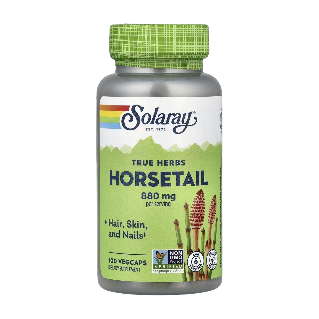 Solaray, True Herbs, Horsetail, 100 VegCaps (440 mg per Capsule)