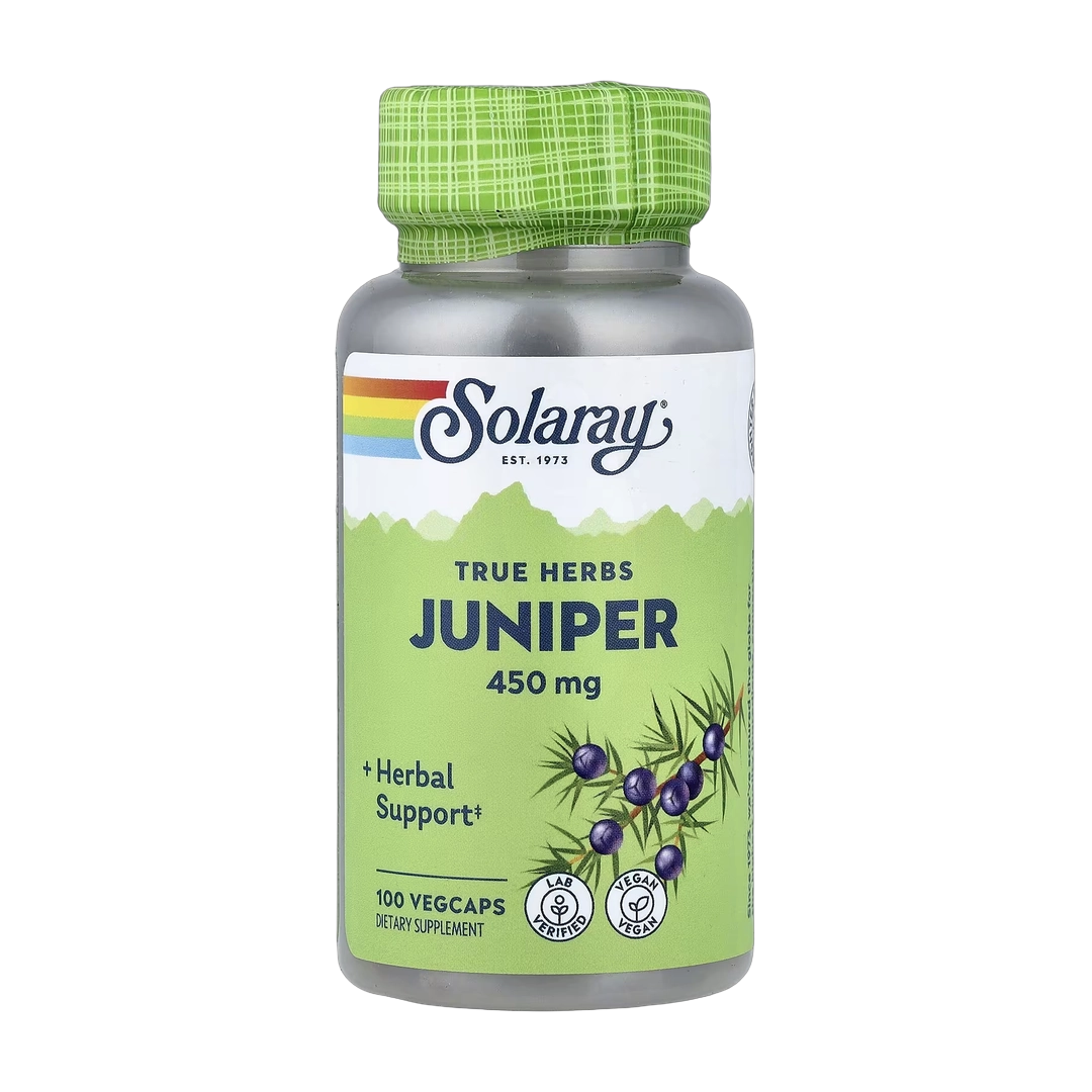 Solaray, True Herbs, Juniper, 450 mg , 100 VegCaps