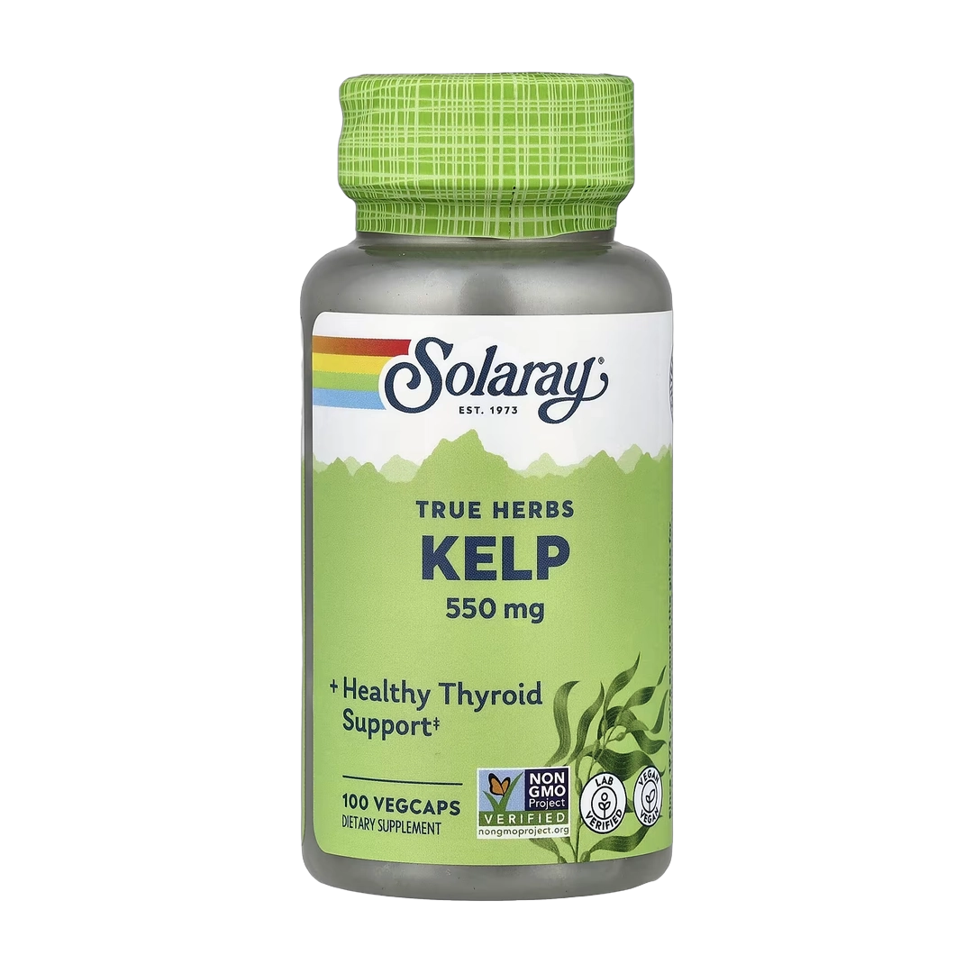 Solaray, True Herbs, Kelp, 100 Vegcaps