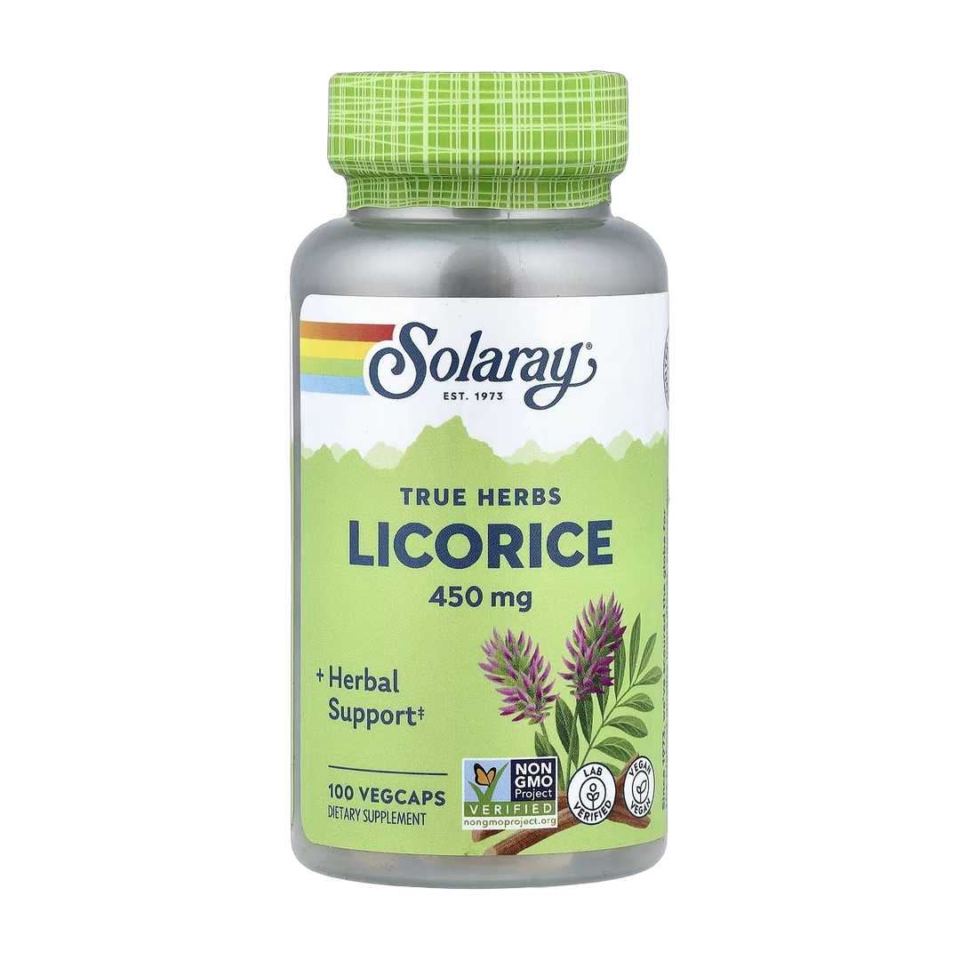 Solaray, Licorice, 450 mg, 100 VegCaps