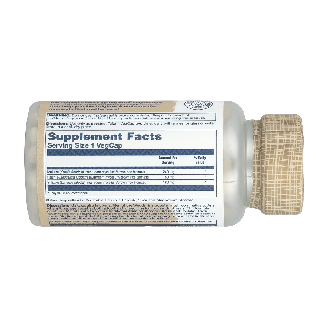 Solaray, Mushroom Immune Complex with Maitake, Reishi & Shiitake, 100 VegCaps