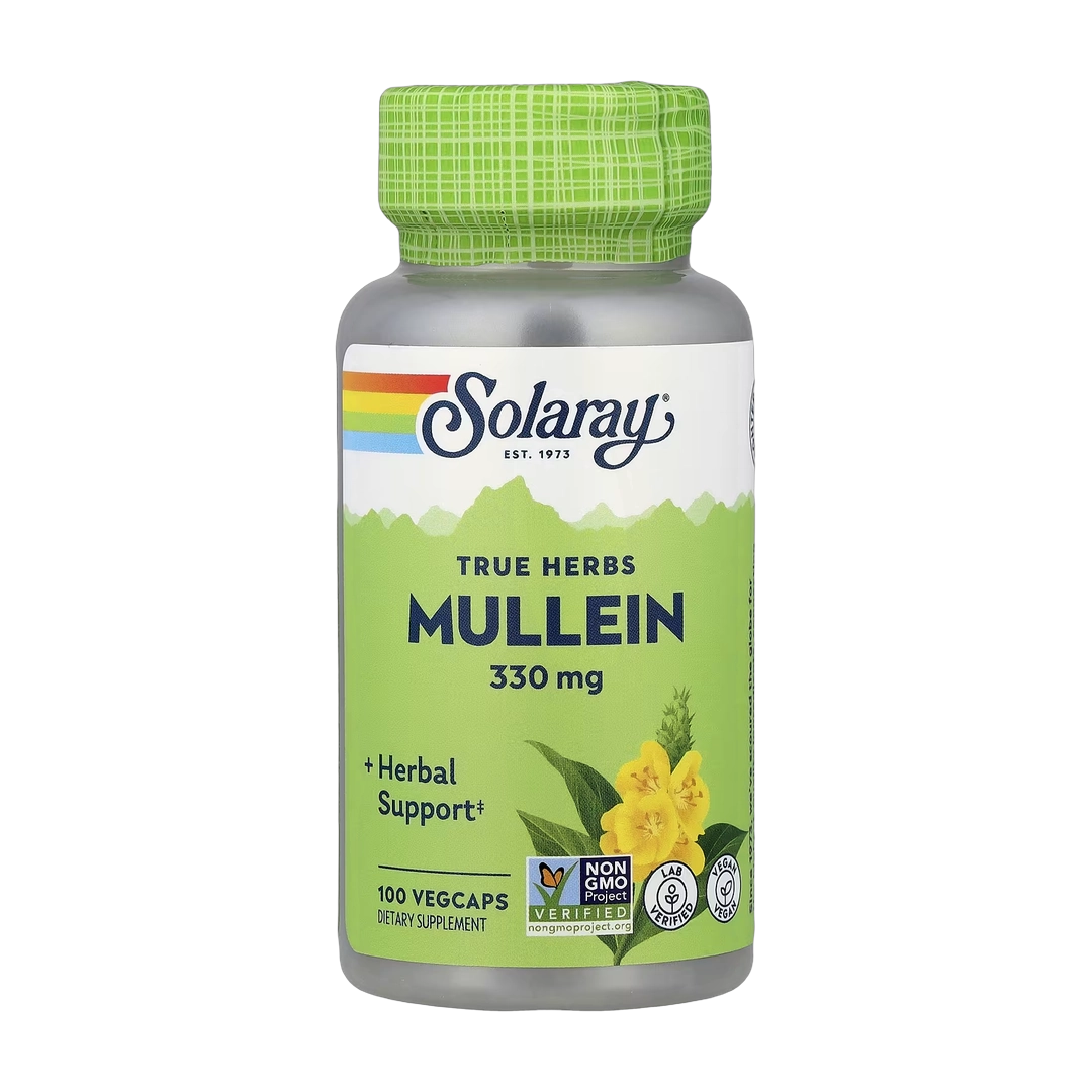 Solaray, True Herbs, Mullein, 330 mg, 100 VegCaps