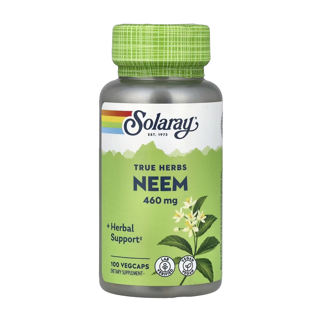Solaray, True Herbs, Neem, 460 mg, 100 VegCaps