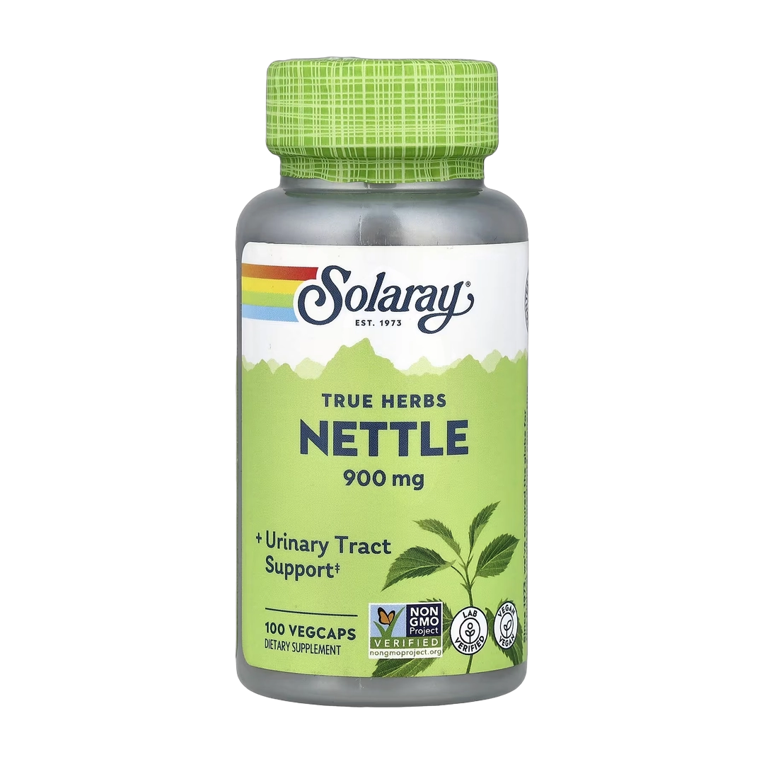 Solaray, True Herbs, Nettle, 100 VegCaps (450 mg per Capsule)