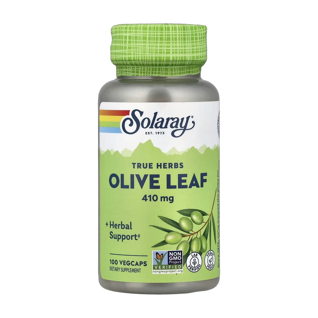 Solaray, True Herbs, Olive Leaf, 410 mg, 100 VegCaps