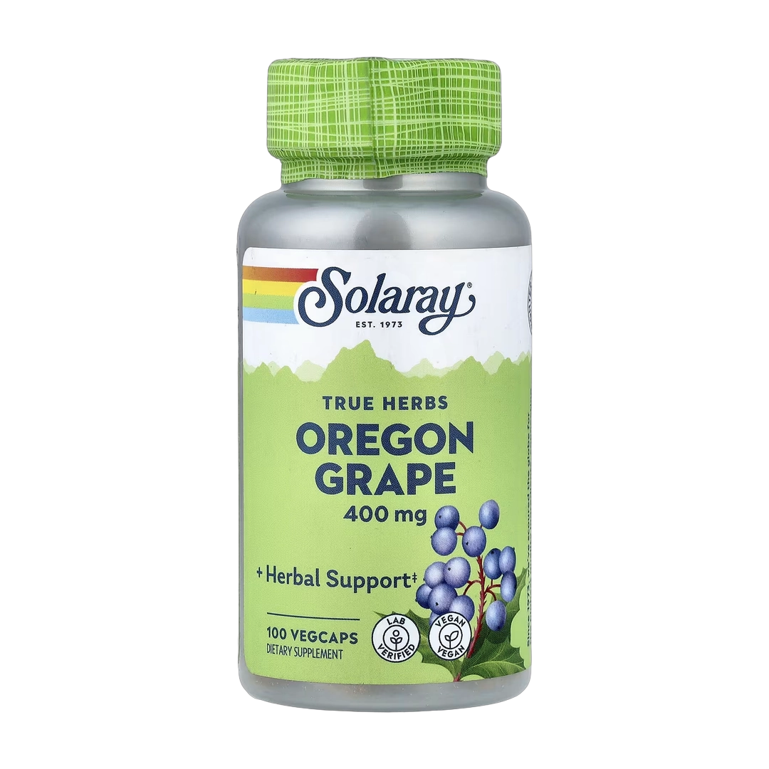 Solaray, True Herbs, Oregon Grape, 400 mg, 100 VegCaps
