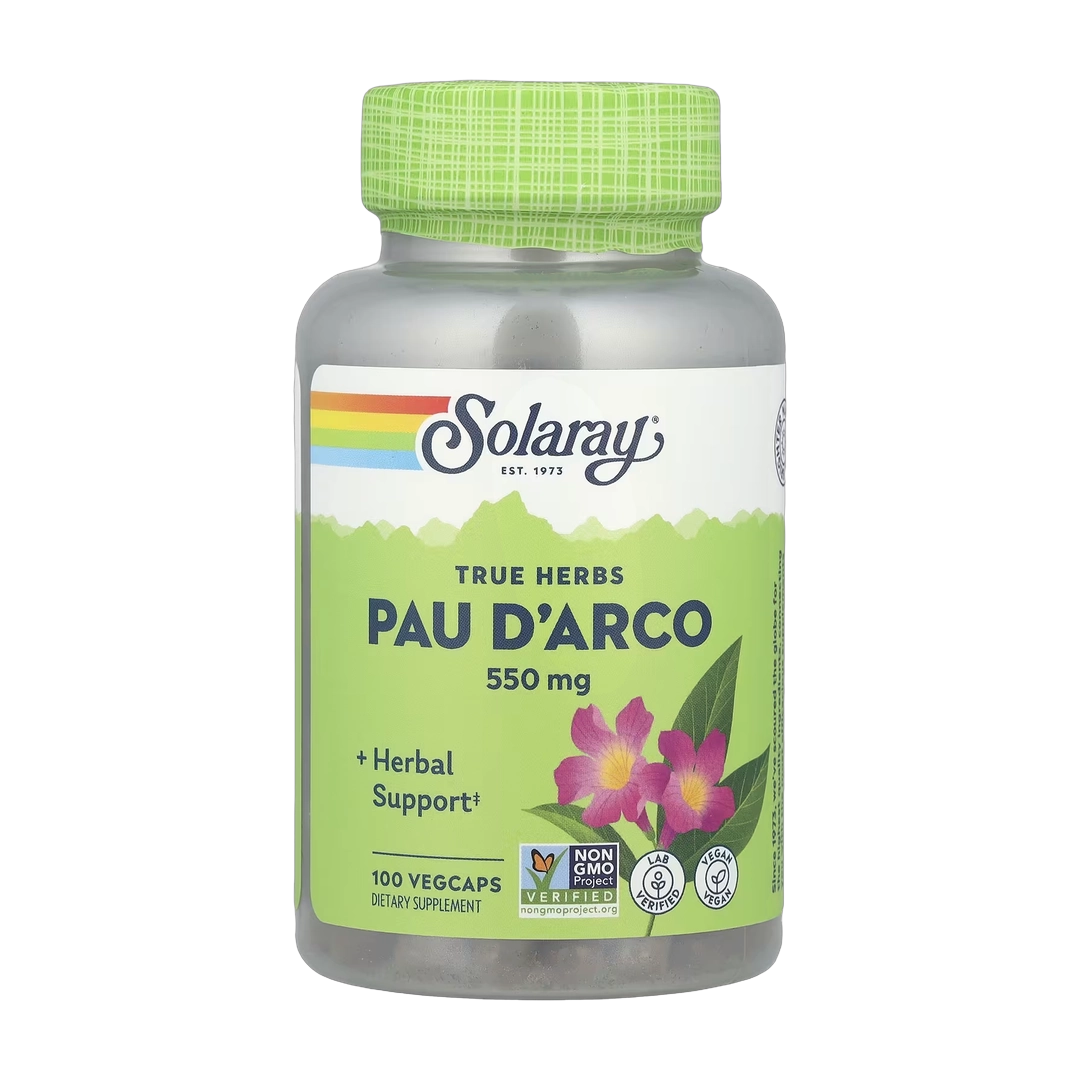 Solaray, True Herbs, Pau D'Arco, 550 mg, 100 VegCaps