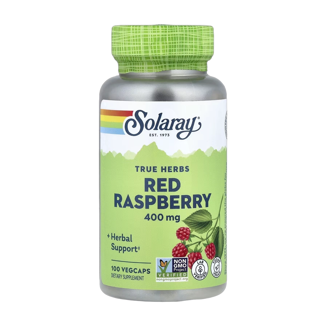 Solaray, True Herbs, Red Raspberry, 400 mg , 100 VegCaps