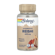 Solaray, Reishi Mushrooms, 600 mg, 100 VegCaps front packaging view