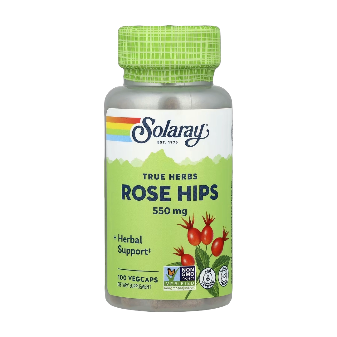 Solaray, True Herbs, Rose Hips, 550 mg, 100 VegCaps