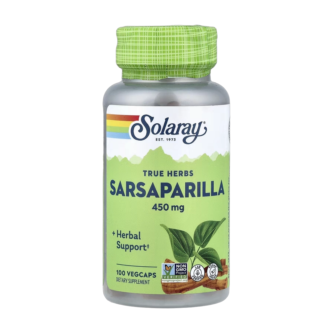 Solaray, True Herbs, Sarsaparilla, 450 mg, 100 Vegcaps