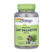 Solaray, True Herbs, Saw Palmetto, 580 mg, 180 VegCaps