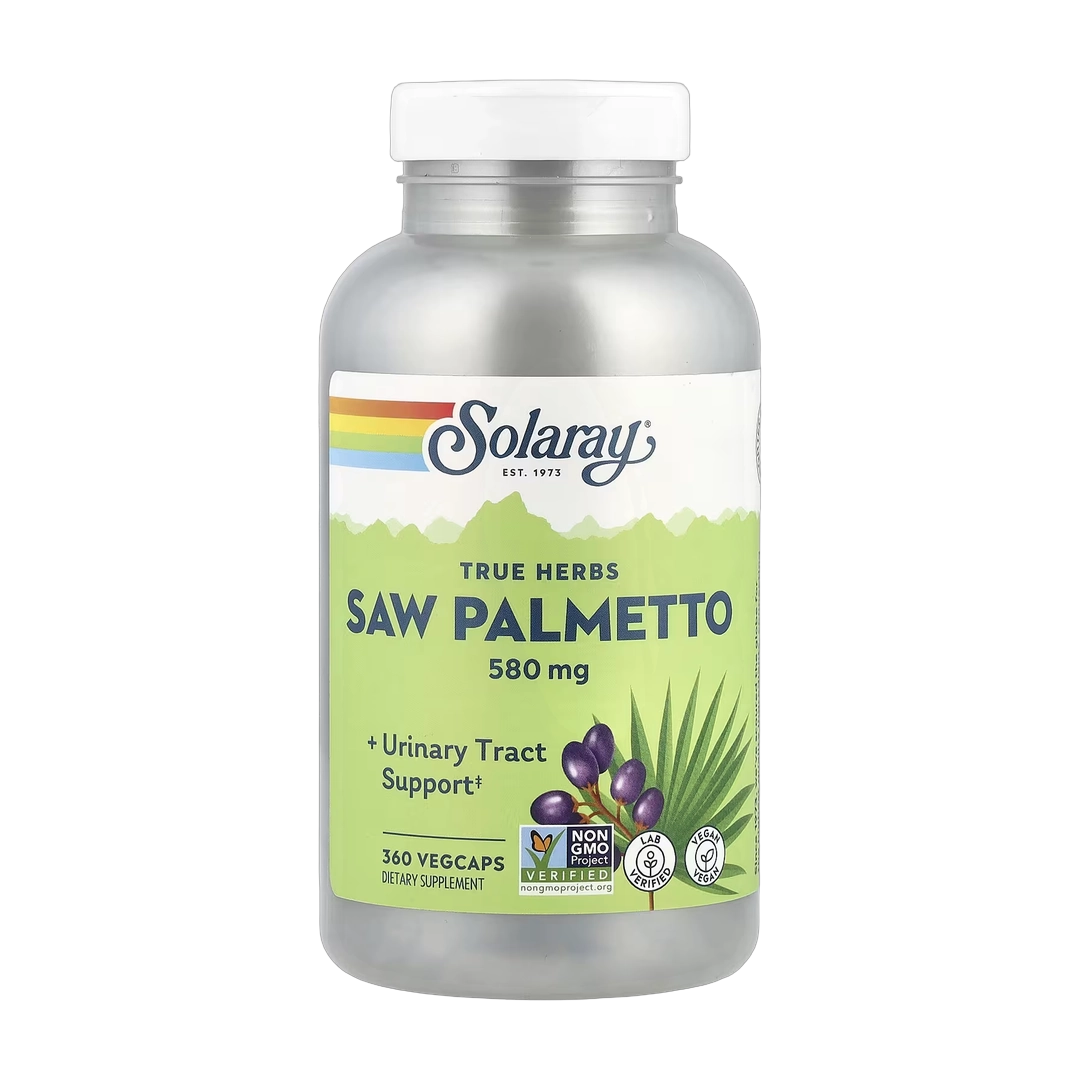 Solaray, True Herbs, Saw Palmetto, 580 mg, 360 VegCaps